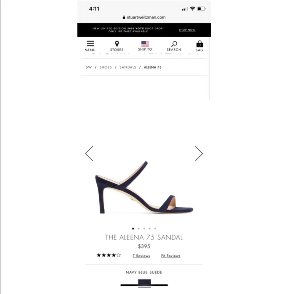 Simple Stuart Weitzman stiletto heels sandal